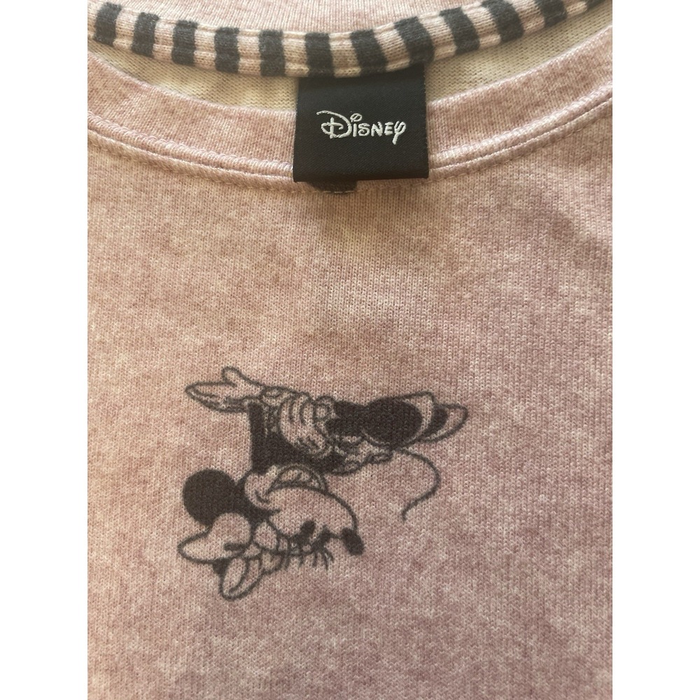 Disney Mickey Minnie Pajama Set Pink Lounge Sleepwear Women's Large - Picture 4 of 6